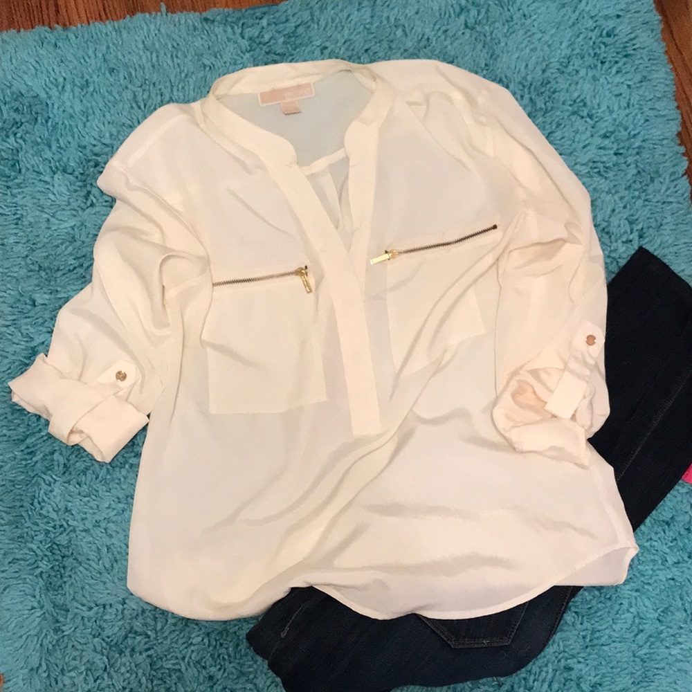 Michael Kors cream blouse
